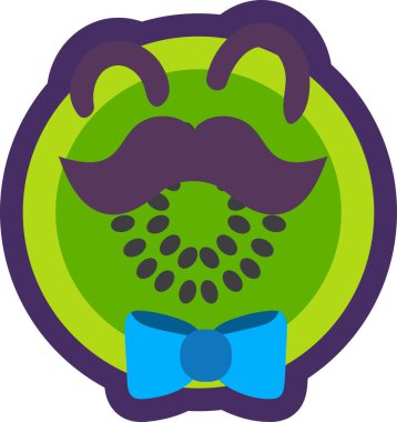 Kivi tropikal meyve emojisi mutlu duygu vektörü