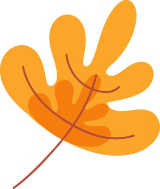 Akçaağaç yapraklı kuru portakal bahçesi doğa vektörü. Sonbahar mevsimi çiçek ormanı ya da park ağacı kuru dal parçası, çevre dekorasyonu. Ekolojik ve botanik bitki örtüsü düz çizgi film çizimi