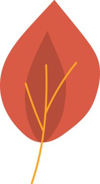 Akçaağaç yapraklı kuru portakal bahçesi doğa vektörü. Sonbahar mevsimi çiçek ormanı ya da park ağacı kuru dal parçası, çevre dekorasyonu. Ekolojik ve botanik bitki örtüsü düz çizgi film çizimi