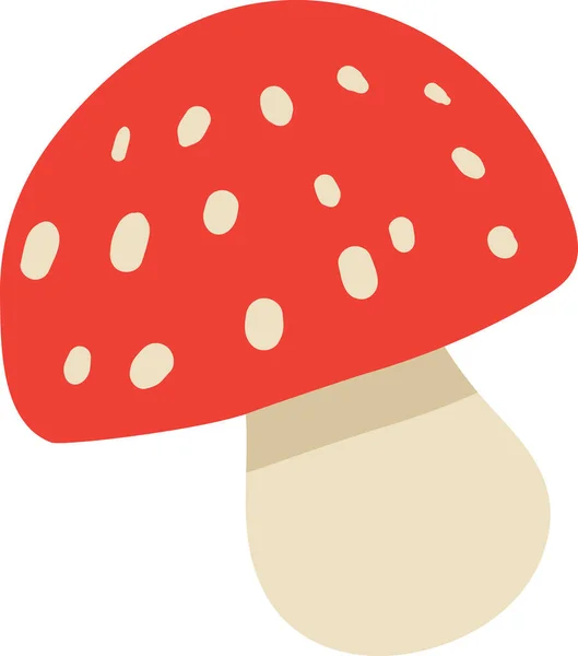 Amanita Mérgező Gomba Őszi Szezon Vektor Repülj Agarikus Veszélyes Mérgező — Stock Vector