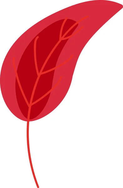 Drzewo Suszone Czerwone Liście Środowiska Wektor Przyrody Jesienny Sezonowy Las — Wektor stockowy