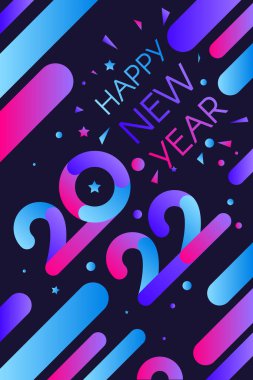 Mutlu bir 2022 yılı şablonu.