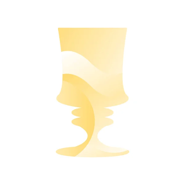 Pina colada glass for drinking alcohol icon vector — Stock Vector