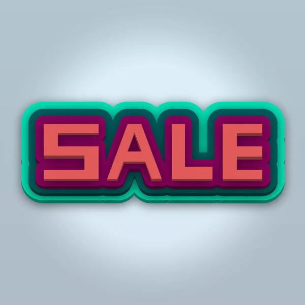 Colorful sale banner — Stock Photo, Image