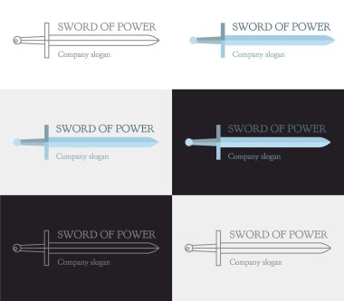 kılıç kümesi ile logo