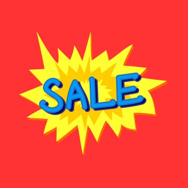 indirimler ve reklam satış için renkli afiş