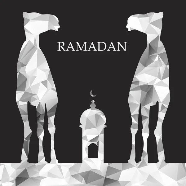 Ramadan kartka z życzeniami — Wektor stockowy