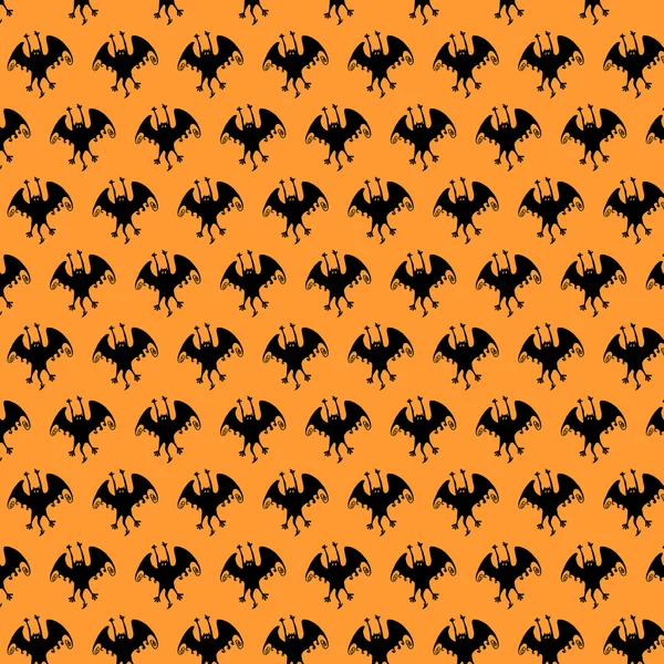 Silueta de murciélago de Halloween — Vector de stock