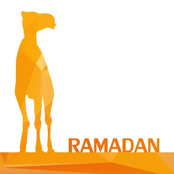 Tarjeta de felicitación Ramadán — Vector de stock