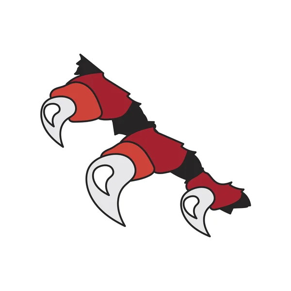 Dragon monster claws — Stockvector