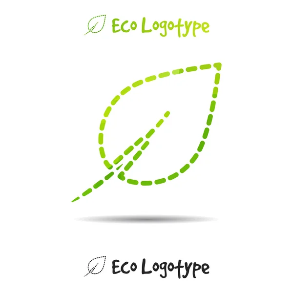 Ökologie-Logo oder Symbol — Stockvektor