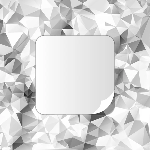 Cadre sur fond polygonal — Image vectorielle