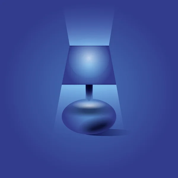 Beleuchtete Lampe Illustration — Stockvektor