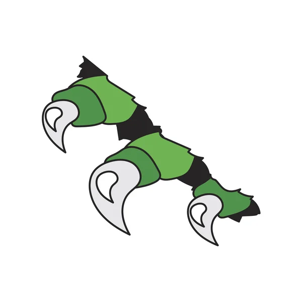 Dragon monster claws — Stockvector