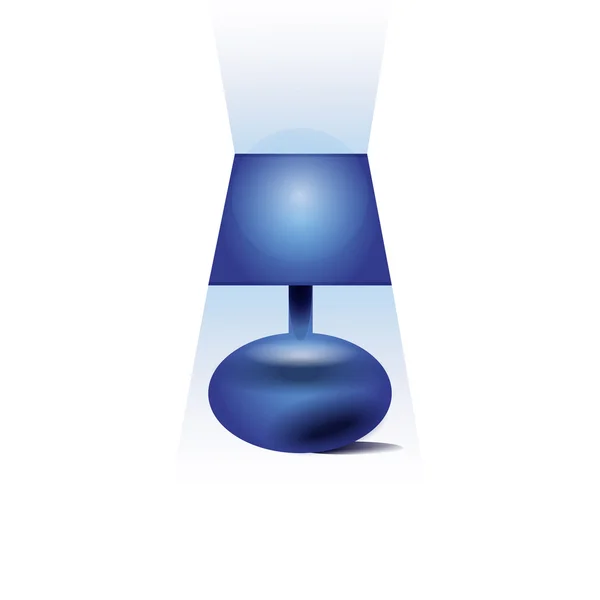Illustrazione lampada accesa — Vettoriale Stock