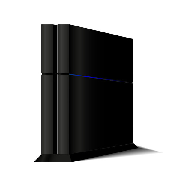 Черная игровая консоль
