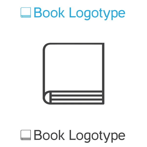 Icône du livre, symbole de l'école, logo du livre — Photo