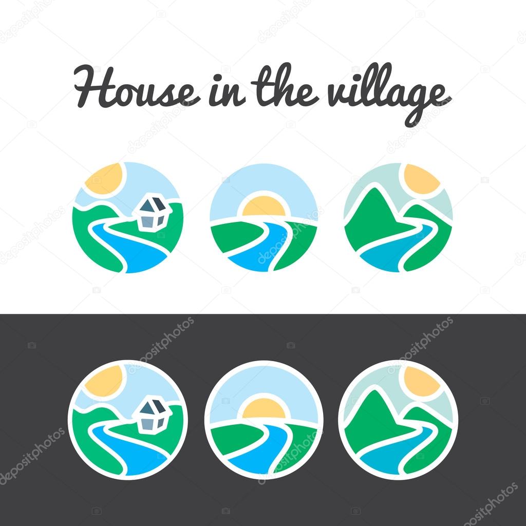 Vector set of nature icons
