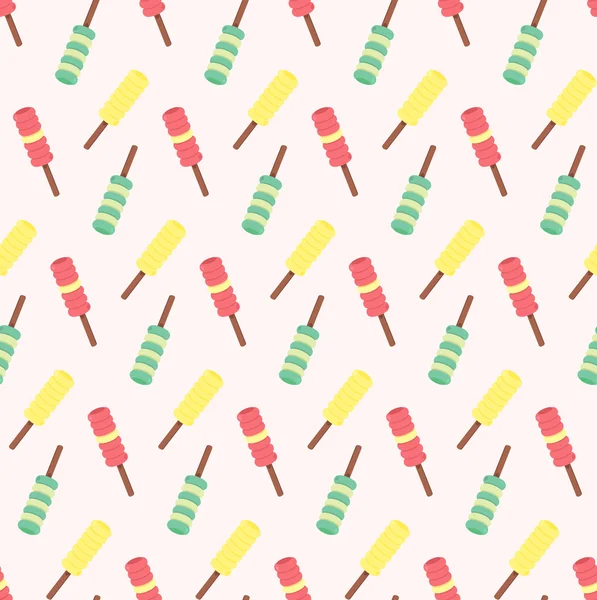 Vector seamless pattern from ice-creams — Stock Vector