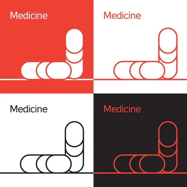 Icono de medicina, logo, concepto — Archivo Imágenes Vectoriales