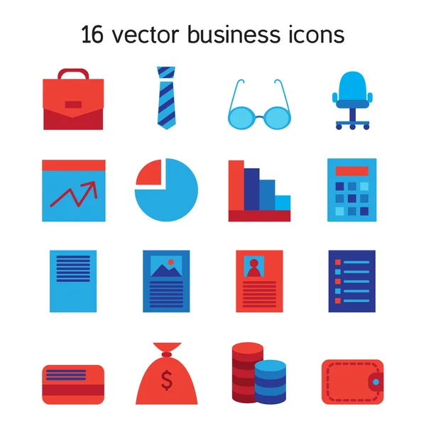 Conjunto de iconos de negocio — Vector de stock
