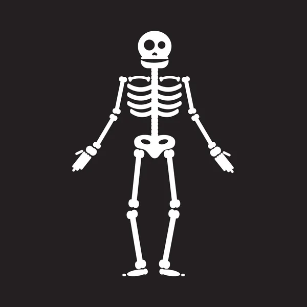 Gelukkig Halloween skeleton illustratie — Stockvector