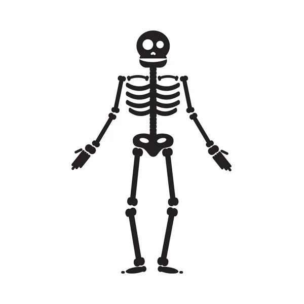 Gelukkig Halloween skeleton illustratie — Stockvector