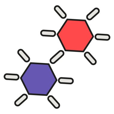 Kimyasal moleküllerin bağlanabilirliğinin evrimi. Okul dersinde maddenin fizik etkileşimlerini inceliyorum. Beyaz arkaplanda izole edilmiş fütüristik gölgeler ve vurgular
