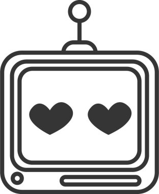 Etikette emoji sohbet robotu ifadesi var. Duyguları severim. Ai robotik avatar retro biçim illüstrasyonu