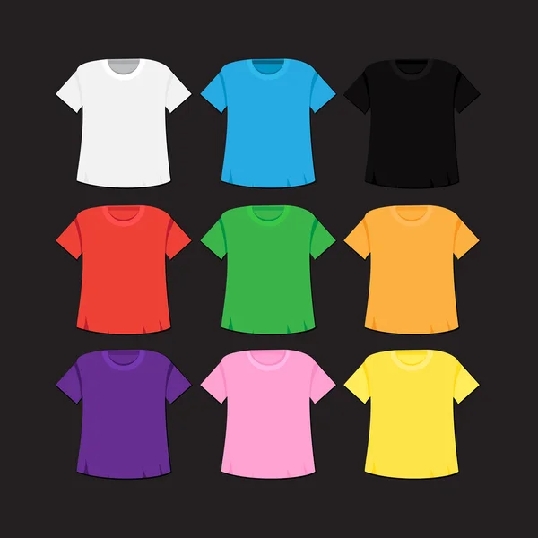 Modello T-shirt e mockup — Vettoriale Stock