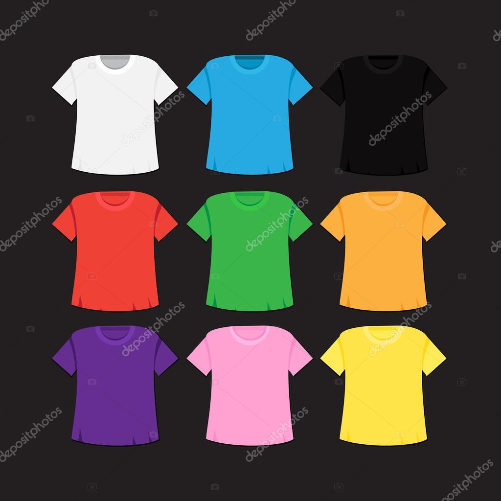 T-shirt template and mockup Stock Vector Image by ©barsrsind #89412288