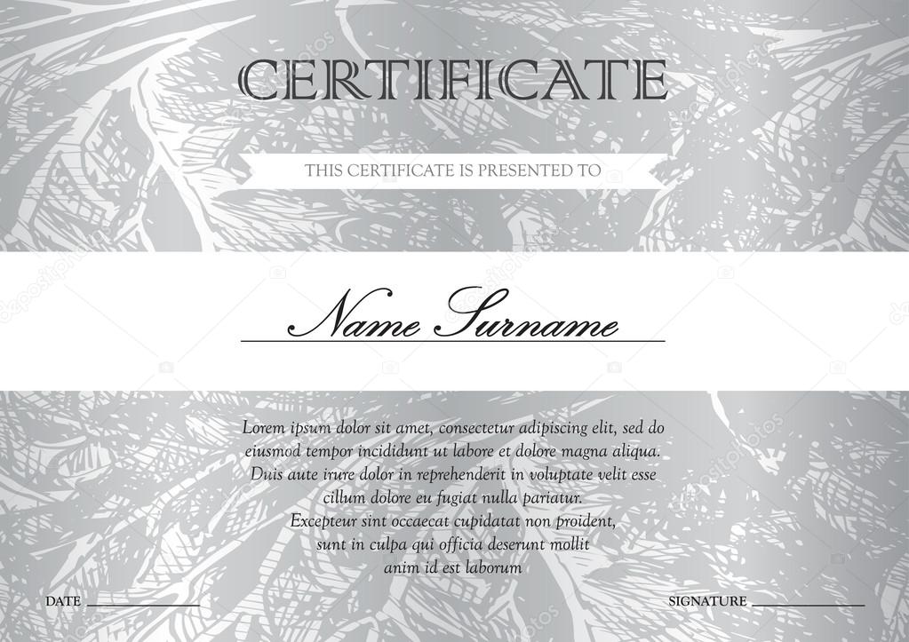 Certificate and diploma template