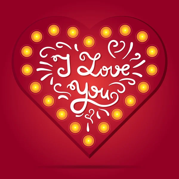 Valentine and wedding love card — Stock Vector