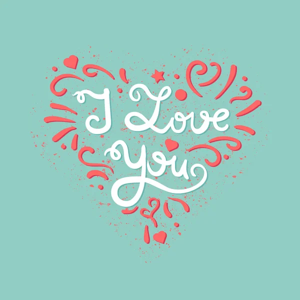 Valentine and wedding love card — Stock Vector