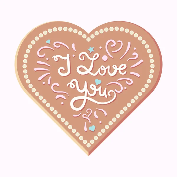 Valentim e casamento cartão de amor — Vetor de Stock