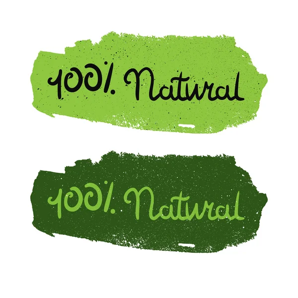Eco letras naturales — Vector de stock