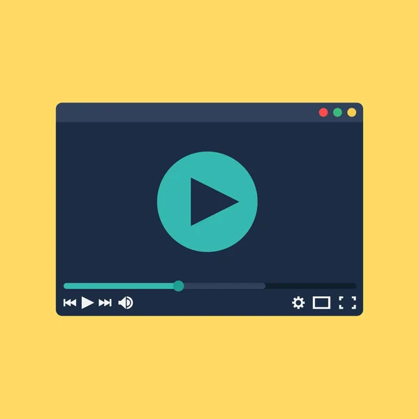 Форма просмотра онлайн видео — стоковый вектор