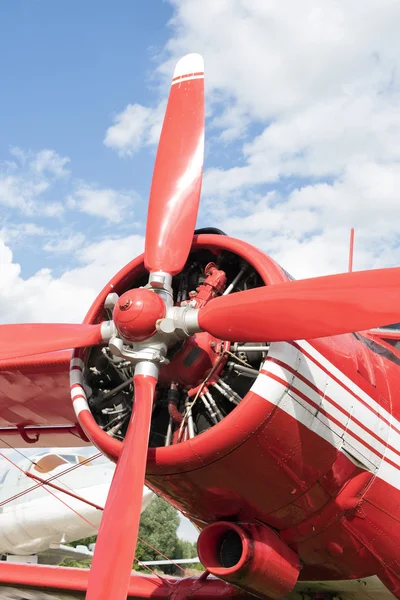 Exhibition of old model airplanes — Stock Photo, Image