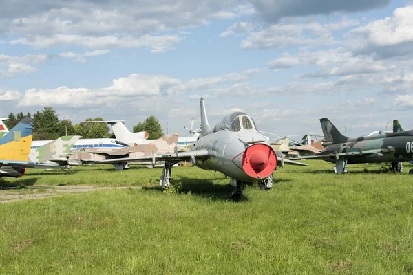 Exhibition of old model airplanes — Stock Photo, Image