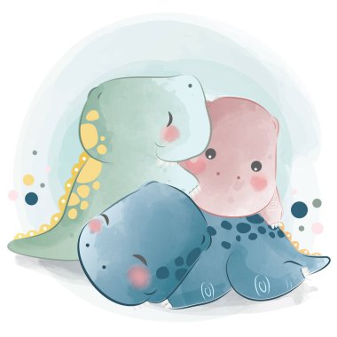 Şirin Bebek Yığılmış Bebek Dinozorları 2