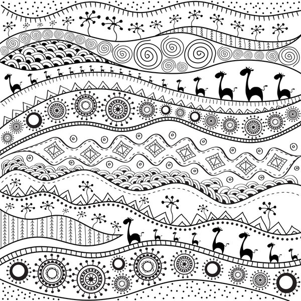 Африканский этнографический рисунок, родовое происхождение. Его можно использовать для обоев, веб-страниц и других. Векторная иллюстрация
.