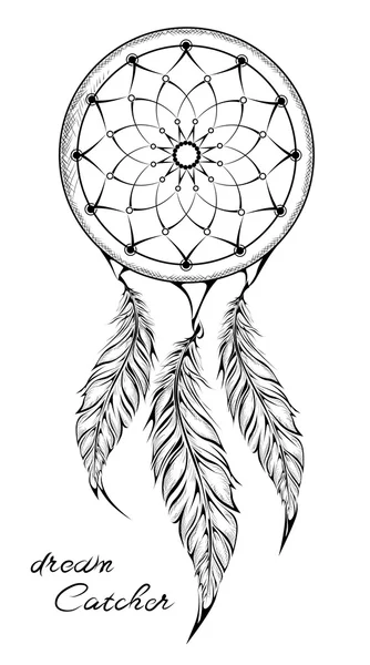 Dream Catcher isolated on white background. Amulet. vector illustration Royalty Free Stock Vectors