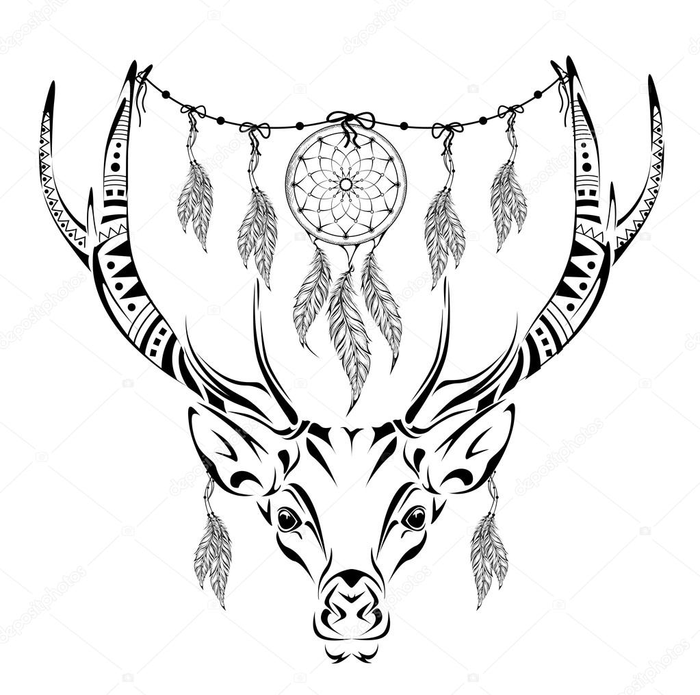coloriage adulte cerf