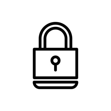 Koruma simgesi vektörü ep10 stok illüstrasyonunu kilitle