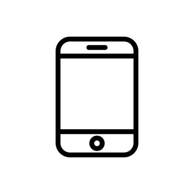 Cep telefonu simge vektörü eps10 stok illüstrasyonu