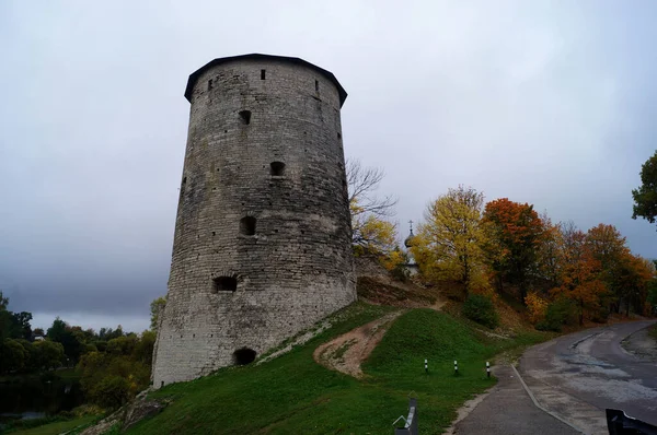 Viaggio Attraverso Antica Città Della Russia Pskov — Foto Stock