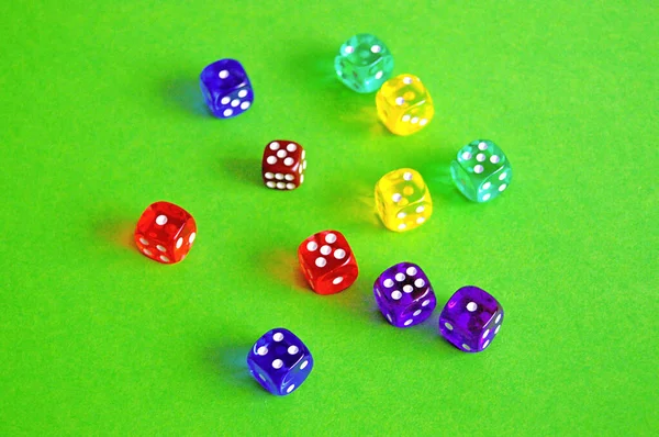 Dices Table Background — Stock Photo, Image