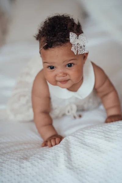 Little Girl Home Portrait — Stock Photo, Image