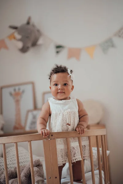 Raça Mista Bebê Bonito — Fotografia de Stock