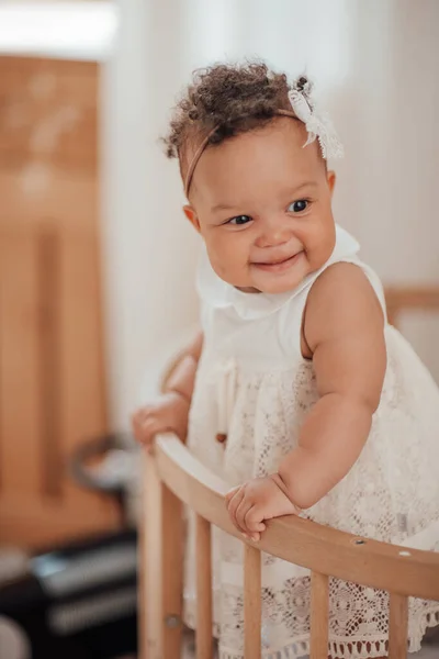 可爱的混血女婴 — 图库照片